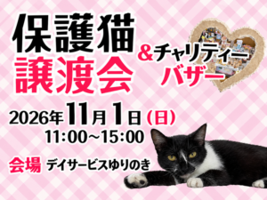 保護猫譲渡会＆チャリティーバザー 2